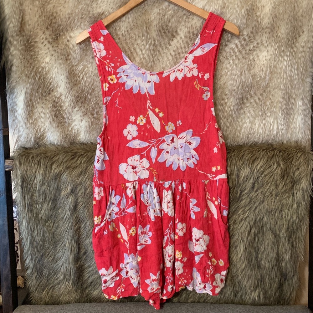 Billabong Floral Romper with Pockets